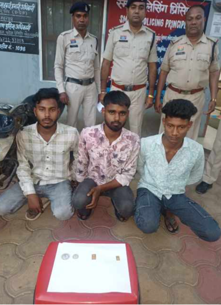 कोरबा पुलिस की बड़ी सफलता: “सजग कोरबा – सदर कोरबा अभियान” के तहत सूने मकान चोरी का खुलासा, तीन आरोपी गिरफ्तार