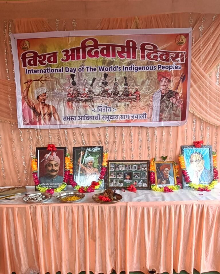 विश्व आदिवासी दिवस पर जवाली में भव्य आयोजन, गूंजा ‘सेवा जोहार’ का संदेश