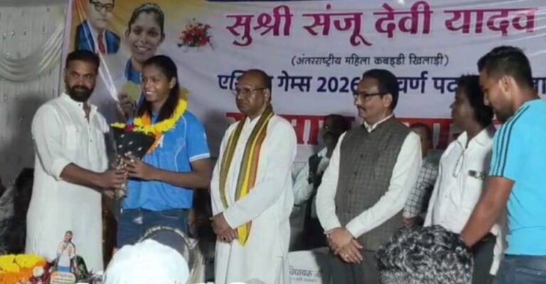 संजू देवी के स्वागत में उमड़ा पाली, स्वर्ण पदक विजेता बेटी को देखने हजारों की भीड़